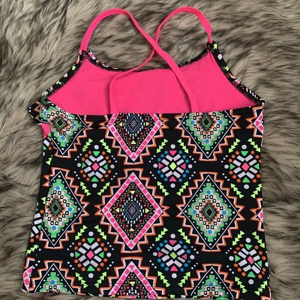 Justice Girl’s Swimsuit Swimwear Tankini Two-piece 10